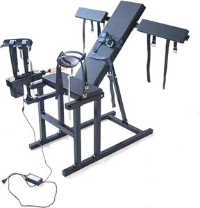 Multifunktionaler BDSM-Bondage-Trainingsstuhl mit Integrierter Sexmaschine - Schwarzes Ergonomisches Erwachsenen-Spielsofa - Product Image 6