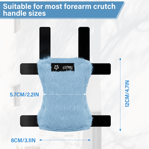 Fundas de felpa para muletas, cojines suaves para el agarre de las manos, para soporte al caminar - Product Image 3