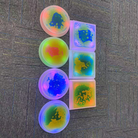 Nouveau design sensible à la pression RVB couleurs changeantes Led liqueur sols enfants 3D lave rond/carré sol sensoriel liquide tremplin