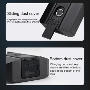 Doigt pouce impression électronique USB Charge sans clé sécurité pavé tactile armoire à bagages empreinte digitale cadenas intelligent serrures - Product Image 3