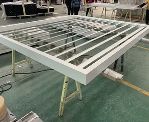 Aangepaste Hoge Kwaliteit Aluminium Diy Slat Hekwerk Louvre Hek