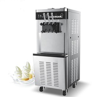Distributeur automatique de crème glacée molle en libre-service, robot distributeur à monnayeur, kiosque automatique de desserts glacés pour centre commercial