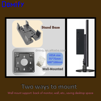 Boîtier PC Mini-ITX K08 personnalisé, mince, petit, industriel, HTPC, de bureau, en métal et plastique, vertical, mini SFF, châssis noir, en stock