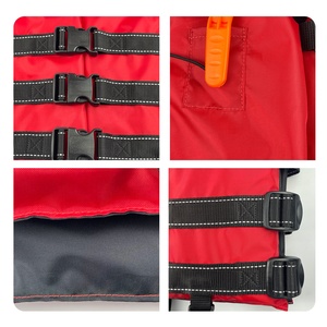 سترة نجاة للرياضات المائية والسباحة، سترة نجاة مخصصة مفتوحة الجوانب للبالغين مع صافرة إنقاذ - Product Image 6