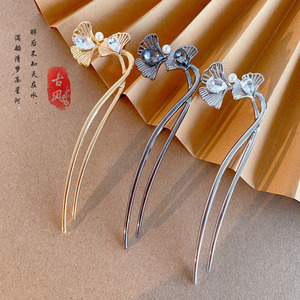 Femme Français Épingles À Cheveux <span class=keywords><strong>Chignon</strong></span> Noir Or Argent Métal Strass <span class=keywords><strong>Perle</strong></span> Bâton De Cheveux Clips Charme En Forme De Fourches Forme U Pins pour Cheveux - Product Image 6