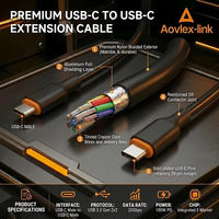 Câble d'extension USB Type C actif avec répéteur, 5 m, USB 3.1 Gen1, 5 Gbps, mâle-mâle