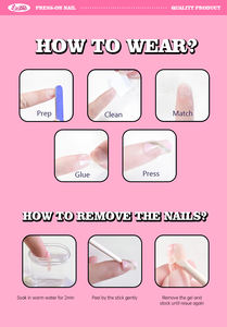 Suministro directo del proveedor prensa de ojo de gato en las <span class=keywords><strong>uñas</strong></span> Cubierta completa ABS Cuadrado de almendra corta INS Love Stick en las <span class=keywords><strong>uñas</strong></span> - Product Image 5