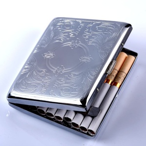 Étui à cigarettes <span class=keywords><strong>automatique</strong></span> créatif et personnalisé en métal, vente en gros directe d'usine, tendance - Product Image 1