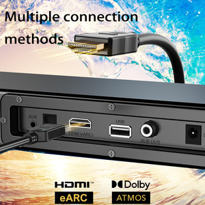 Barre de son 2.1CH BassMAX EARC 4K Ultra HD <span class=keywords><strong>3D</strong></span> Surround Movie <span class=keywords><strong>Cinema</strong></span> BT 5.3 avec caisson de basses sans fil <span class=keywords><strong>Dolby</strong></span> Atmos - Product Image 2