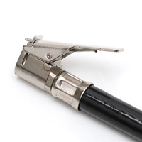 Manomètre de test de pression pour pneus de voiture avec pistolet de gonflage à verrouillage, tuyau flexible et baromètre 220 psi pour compresseur d'air