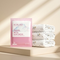 Ensemble de literie jetable quatre pièces emballé individuellement, propre et stérile, facile à transporter pour les amateurs de voyage et les pauses sur le terrain