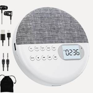 เครื่องเล่นซีดีแบบพกพาพร้อมลำโพงในตัว แบตเตอรี่แบบชาร์จได้ กล่องเสียงอเนกประสงค์ รองรับการเล่น MP3 รองรับการ์ด USB และ TF - Product Image 6