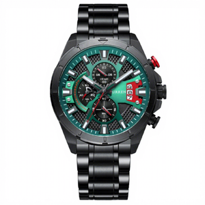 OEM ODM Men's Business Fashion Alloy <b>Case</b> Mechanical Waterproof Watch Stainless Steel Band Multi Functional Quartz watches - Product Image 6