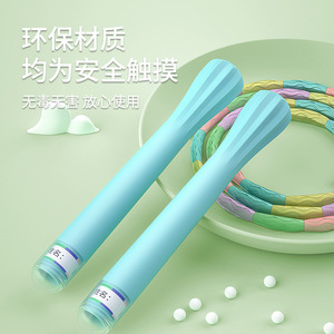 Nueva Cuerda de Saltar de Bambú Ajustable para Niños y Adultos, Diseño Ergonómico para Exámenes de Aptitud Física - Product Image 2