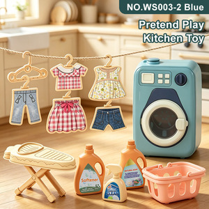Set <span class=keywords><strong>Giocattolo</strong></span> <span class=keywords><strong>Lavatrice</strong></span> Personalizzato per Bambini, Gioco di Simulazione Lavanderia con Set Completo per Bambini Piccoli - Product Image 2