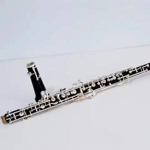 <span class=keywords><strong>Clarinette</strong></span> en cuivre plaqué argent ébène avec anneau en cuivre sculpté - Product Image 2