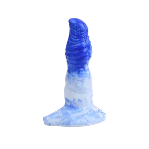 Blue and White Porcelain Huge Realistic Dildo with Premium Liquid Silicone Penis for Women and Men G-spot and Anal Play