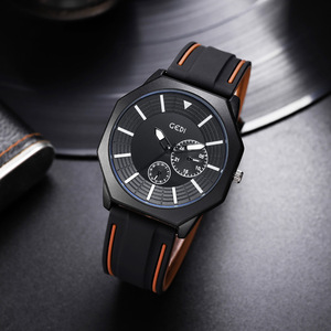 Reloj de Cuarzo Octagonal Luminoso de Silicona para Hombre, de Alta Gama, Resistente al Agua, para Negocios - Product Image 1