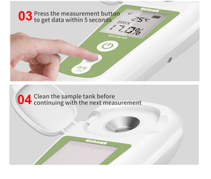 Nohawk Automatic <strong>Refractometer</strong> Brix Portable Hand Held Manual High Quality Precise Universal <strong>Refractometer</strong> - Product Image 6