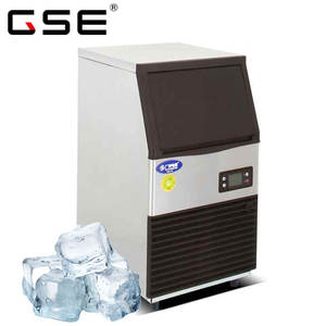 Machine à glaçons commerciale <span class=keywords><strong>GSE</strong></span> 23KG/24H pour restaurant, petite machine à glaçons carrés 220V/50HZ, réfrigérant R290/R404a, garantie 1 an - Product Image 1