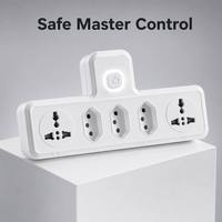 Regleta de 4 Tomas con Estándar Brasileño, Carga Rápida USB Tipo-C PD, 10A, Enchufe Eléctrico Universal, Cobre y ABS