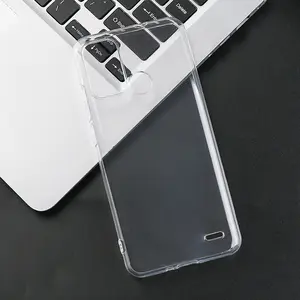 Cocok untuk ZTE Blade A52 casing ponsel bahan lukisan warna TPU sepenuhnya transparan dengan pembungkus tepi casing lunak