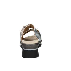 Sandalo con Zeppa Novaflex da Donna VIGGIANELLO con Fibbia Metallica Argento, Scarpa Comoda con Plateau - Product Image 4
