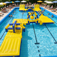 Parcours aquatique flottant géant gonflable pour enfants et adultes, jeux d'obstacles aquatiques, parc aquatique, sport aquatique