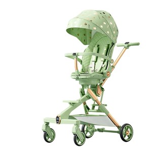 <span class=keywords><strong>Poussette</strong></span> bébé en métal légère personnalisable, pliable, à 4 roues, avec pare-soleil, portable, 2 en 1, pour les enfants de 3 ans, grande roue arrière - Product Image 2