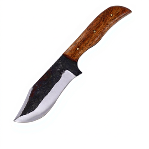 Cuchillo de caza de acero de alto carbono Tang completo de estilo Medieval, pesca al aire libre de madera de rosa, punto de Clip forjado a mano funcional, Camping OEM - Product Image 1