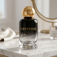 Flacon de parfum en verre personnalisé de luxe, cylindre, vaporisateur à pompe, diffuseur à roseaux |   Design du volcan du Mont Fuji, écologique et recyclable