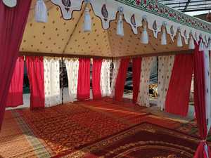 Tente pergola 6m X 6m yourte en toile de remplacement extérieure pour jardin Camping événements produit quatre saisons - Product Image 4