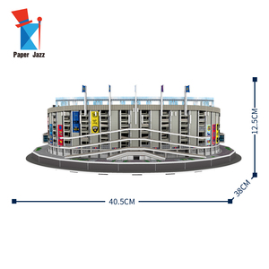 Papercraft espuma modelo DIY 3D rompecabezas edificio de fama mundial <span class=keywords><strong>Barcelona</strong></span> estadio de fútbol europeo - Product Image 2