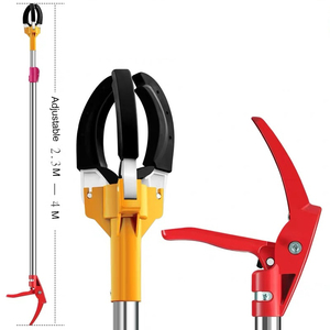 Outil de jardin à Long <span class=keywords><strong>manche</strong></span> cueilleur de fruits extensible à trois griffes cueillette de fruits de haute Altitude tige télescopique cueillette de fruits - Product Image 1
