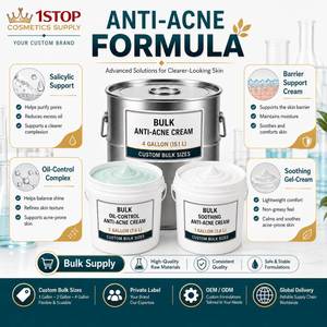 Crème hydratante matifiante anti-imperfections pour peaux à tendance acnéique et abîmées, apaise la peau, tube AM/PM pour femmes, soins de la peau en <span class=keywords><strong>marque</strong></span> privée - Product Image 3