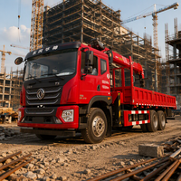 Moteur et boîte de vitesses pour camion-grue robuste Qinchang pour chantiers de construction, hauteur de levage 14,5m/16m, capacité de charge durable