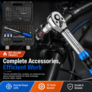 <span class=keywords><strong>Clé</strong></span> <span class=keywords><strong>dynamométrique</strong></span> réglable 1/4 pouce, 2-24 Nm, haute précision, kit d'outils de réparation de vélo <span class=keywords><strong>pour</strong></span> <span class=keywords><strong>VTT</strong></span>, vente chaude - Product Image 3