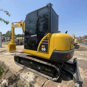 Excavadora hidráulica usada Komatsu PC56 casi nueva, excavadora usada Komatsu PC56 de 5.6 toneladas, PC55MR, PC60, miniexcavadora usada, Komatsu de Japón - Product Image 1