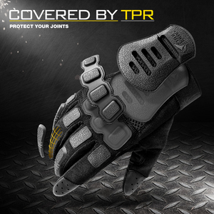 Zune Lotoo-guantes de moto de dedo completo TPR, guantes de trabajo tácticos negros de seguridad para tiro de combate - Product Image 4