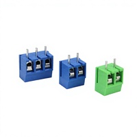 Bloc de bornes PCB à vis bleu KF300V-5.0-3P, connecteur de fil à pince à ressort pas de 5,0 mm, connecteur de borne 3P de style européen