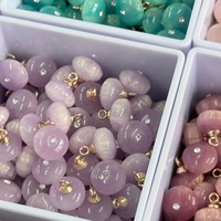 Boutons en résine ronds de 10 mm de couleur mélangée, imitation jade, pour la décoration des vêtements chinois, boutons à tige personnalisés pour les chemisiers cheongsam