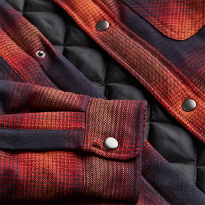 Veste à <span class=keywords><strong>carreaux</strong></span> boutonnée surdimensionnée pour homme, de qualité supérieure, avec logo personnalisé, pour l'hiver, marque privée OEM - Product Image 6