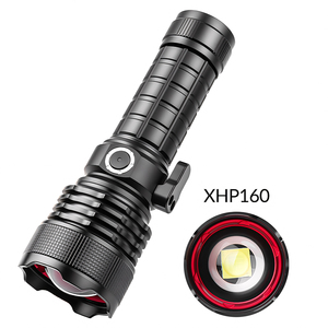 Mạnh Mẽ Đèn Pin Xhp160 P160 <span class=keywords><strong>LED</strong></span> Zoomable 3000 Lumens USB Có Thể Sạc Lại Dây An Toàn Cắt Búa Khẩn Cấp Ngọn Đuốc Chiến Thuật - Product Image 6