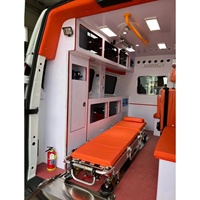 Coche de ambulancia con motor de gasolina para vehículos de emergencia superventas con Mpv Mini Van Bus para exportar