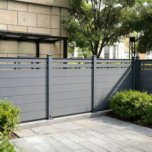 Panel de Cerca WPC con Marco Metálico, Cerca de Privacidad Compuesta para Jardín y Patio, Duradera, Fácil Instalación con Poste de Aluminio - Product Image 2
