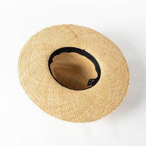 BESTELLA européen américain été décontracté crème solaire chapeau de paille Double couche tissé à la main <span class=keywords><strong>Lafi</strong></span> herbe grand bord Jazz chapeau lumière visière - Product Image 2