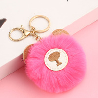 Nouvel arrivage de porte-clés Kawaii ours artisanat pour femmes pour sac à dos gobelet breloques ours Pom Pom porte-clés Girly bracelet porte-clés