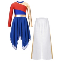6-16 enfants formation vêtements de danse stage scène danse Performance porter filles louange culte danse Costume robes