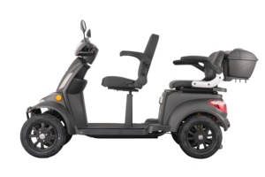 สกู๊ตเตอร์ไฟฟ้าแบบสองที่นั่ง 4 ล้อ รุ่นหรูหรา สำหรับใช้งานกลางแจ้ง รับน้ำหนักได้มาก - Product Image 2