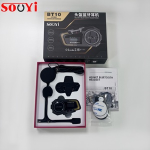 <span class=keywords><strong>Casque</strong></span> <span class=keywords><strong>Bluetooth</strong></span> pour moto avec interphone full duplex et partage de musique de haute qualité - Product Image 4